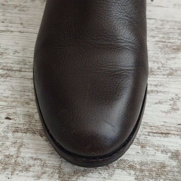 🟩Tory Burch Brown Leather Gemini Bootie - Picture 11 of 13